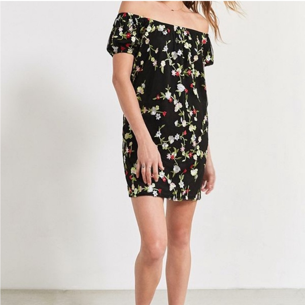 Urban Outfitters Kimchi Blue Embroidered Dress